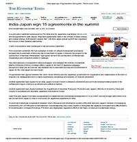India-Japan sign